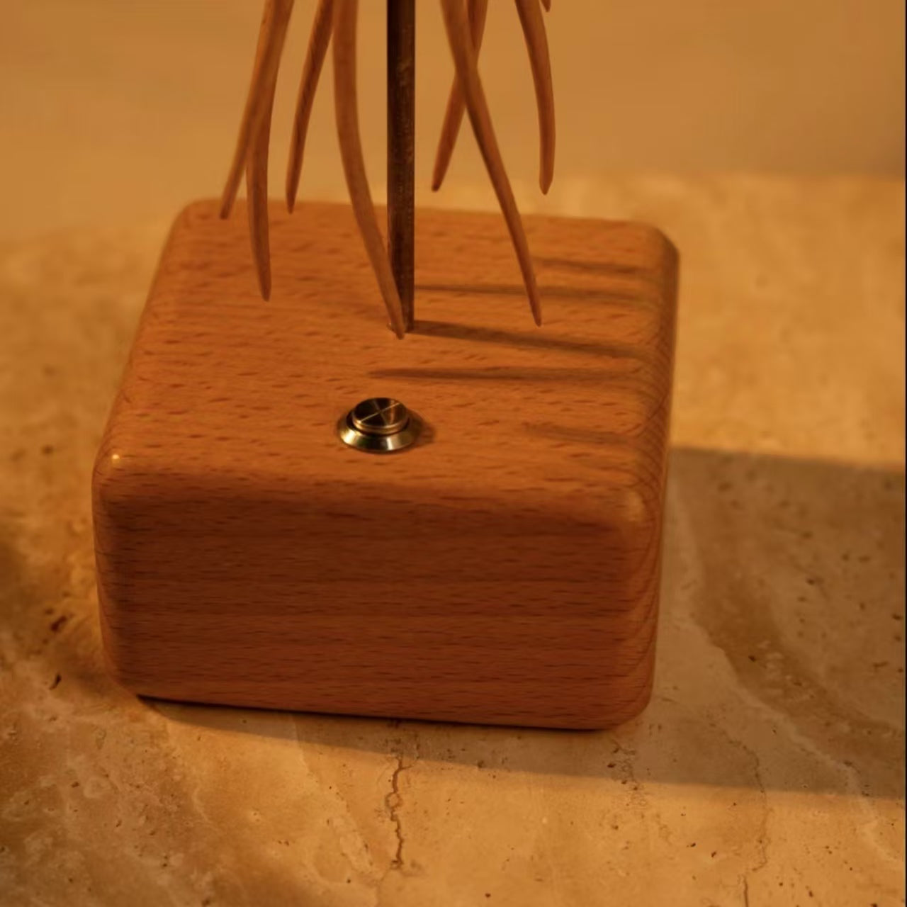Wooden Jellyfish, automata Jellyfish, music box, wooden mechanical Jellyfish, Ornament, Wood art, Statue, Sculpture, Home Decor, Woodcarving,No music