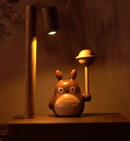 The little chinchilla under the streetlight, an atmospheric home decoration, the world is so big that there is always something to accompany you!,No music